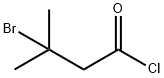 3-bromo-3-methylbutanoyl chloride Structure