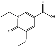 3-Pyridinecarboxylicacid,1-ethyl-1,6-dihydro-5-methoxy-6-oxo-(9CI) 结构式