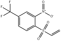 1-(ethenesulfonyl)-2-nitro-4-(trifluoromethyl)benz ene Structure