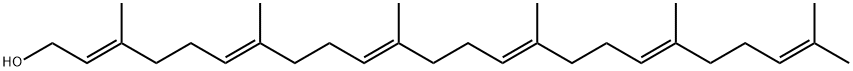 2,6,10,14,18,22-Tetracosahexaen-1-ol, 3,7,11,15,19,23-hexamethyl-, (2E,6E,10E,14E,18E)- Structure