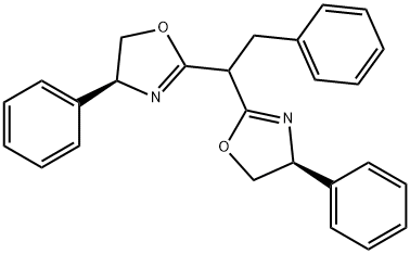 (4R,4′R)-2,2′-[(1R,2S)-3,3-二甲基-1,2-环丙烷二基]双[4,5-二氢-4-苯基噁唑,691407-71-3,结构式