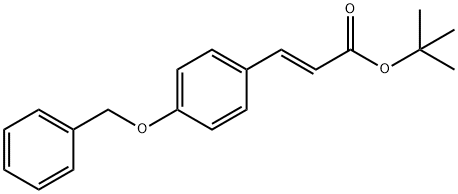 2-Propenoic acid, 3-[4-(phenylmethoxy)phenyl]-, 1,1-dimethylethyl ester, (2E)- Struktur