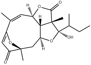 69883-96-1 2a,3,5,6,11a,11b-Hexahydro-3-hydroxy-2a,6,10-trimethyl-3-(1-methylpropyl)-6,9-epoxy-2H-1,4-dioxacyclodeca[cd]pentalene-2,7(4aH)-dione
