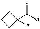 1-bromocyclobutane-1-carbonyl chloride Structure