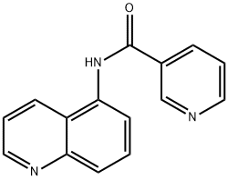 3-Pyridinecarboxamide,N-5-quinolinyl-(9CI) Struktur