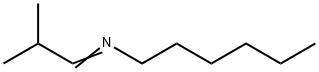 1-Hexanamine, N-(2-methylpropylidene)- Structure