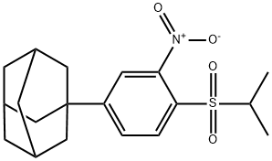 1-[4-[(1-Methylethyl)sulfonyl]-3-nitrophenyl]tricyclo[3.3.1.13,7]decane Struktur