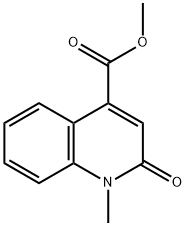 1-甲基-2-氧代-1,2-二氢喹啉-4-羧酸甲酯, 72430-31-0, 结构式