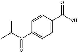 4-(propane-2-sulfinyl)benzoic Acid Structure