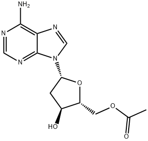 Adenosine, 2'-deoxy-, 5'-acetate 化学構造式
