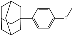 Tricyclo[3.3.1.13,7]decane, 1-(4-methoxyphenyl)- 化学構造式