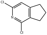 1,3-二氯-6,7-二氢-5H-环戊二[C]吡啶 结构式