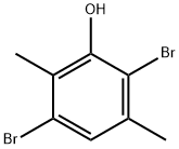 Phenol, 2,5-dibromo-3,6-dimethyl- Struktur