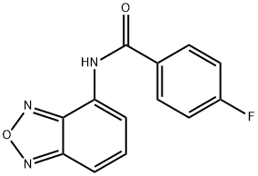 Benzamide, N-?2,?1,?3-?benzoxadiazol-?4-?yl-?4-?fluoro- 结构式