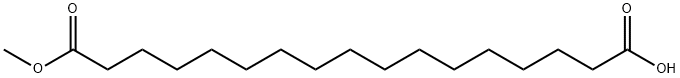 Heptadecanedioic acid, 1-methyl ester, 72849-42-4, 结构式