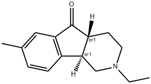 5H-Indeno[1,2-c]pyridin-5-one,2-ethyl-1,2,3,4,4a,9b-hexahydro-7-methyl-,(4aR,9bR)-rel-(9CI) Struktur