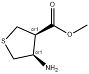 3-Thiophenecarboxylic acid, 4-aminotetrahydro-, methyl ester, (3R,4R)-rel- Structure