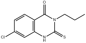 7-chloro-3-propyl-2-sulfanyl-3,4-dihydroquinazolin-4-one Structure