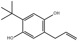1,4-Benzenediol, 2-(1,1-dimethylethyl)-5-(2-propen-1-yl)- 结构式