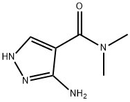 5-氨基-N,N-二甲基-1H-吡唑-4-甲酰胺 结构式