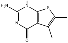 2-氨基-5,6-二甲基-3H,4H-噻吩并[2,3-D]嘧啶-4-酮,74195-48-5,结构式