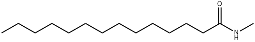 Tetradecanamide, N-methyl- 化学構造式