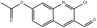 3-Quinolinecarboxaldehyde, 7-(acetyloxy)-2-chloro- Structure