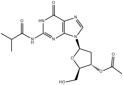 3'-O-Acetyl-2'-deoxy-N2-isobutyrylguanosine Struktur