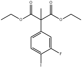 Propanedioic acid, 2-(3-fluoro-4-iodophenyl)-2-methyl-, 1,3-diethyl ester