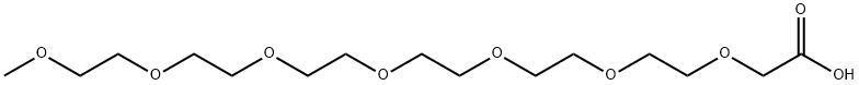 2,5,8,11,14,17,20-ヘプタオキサドコサン-22-酸 化学構造式