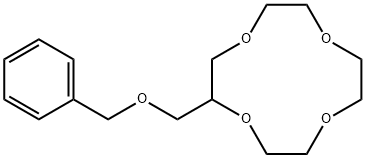 1,4,7,10-Tetraoxacyclododecane, 2-[(phenylmethoxy)methyl]-,75507-20-9,结构式