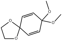1,4-Dioxaspiro[4.5]deca-6,9-diene, 8,8-dimethoxy- 化学構造式