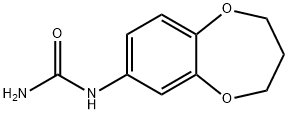 (3,4-dihydro-2H-1,5-benzodioxepin-7-yl)urea Struktur