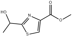 4-Thiazolecarboxylic acid, 2-(1-hydroxyethyl)-, methyl ester Structure