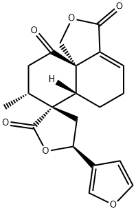 (3R,5S,6'aS,10'aR)-5-(3-Furyl)-4,5,6',6'aβ-tetrahydro-8'α-methylspiro[furan-3(2H),7'(8'H)-naphtho[1,8a-c]furan]-2,3',10'(5'H,9'H)-trione 结构式