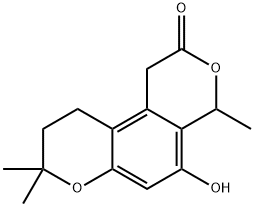 5-Hydroxy-1,8,9,10-tetrahydro-4,8,8-trimethyl-2H,4H-benzo[1,2-b:4,3-c']dipyran-2-one|