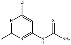 Thiourea, N-(6-chloro-2-methyl-4-pyrimidinyl)- Struktur