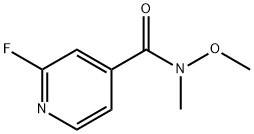 4-Pyridinecarboxamide, 2-fluoro-N-methoxy-N-methyl- Structure