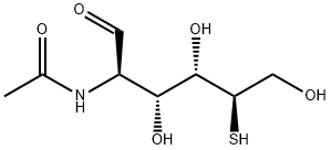 2-Acetamido-2-deoxy-5-thio-D-glucose 结构式