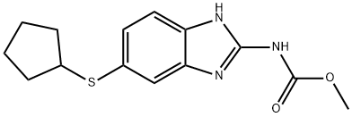 Cyclopentylalbendazole 化学構造式