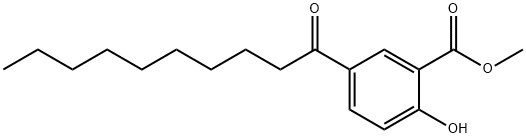 甲基 5-癸酰-2-羟基苯酸盐 结构式