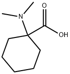 Cyclohexanecarboxylic acid, 1-(dimethylamino)- Structure