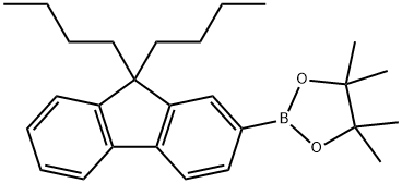 1,3,2-Dioxaborolane, 2-(9,9-dibutyl-9H-fluoren-2-yl)-4,4,5,5-tetramethyl- Struktur