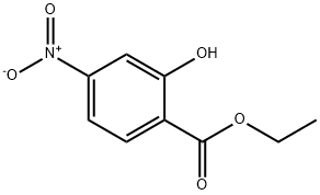 Benzoic acid, 2-hydroxy-4-nitro-, ethyl ester Structure