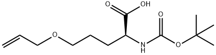N-Boc-5-(2-propen-1-yloxy)-L-norvaline 结构式
