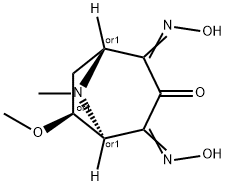 8-Azabicyclo[3.2.1]octane-2,3,4-trione,6-methoxy-8-methyl-,2,4-dioxime,(1R,5R,6S)-rel-(9CI),805183-62-4,结构式