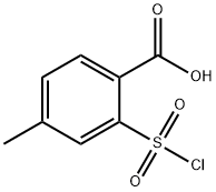 Benzoic acid, 2-(chlorosulfonyl)-4-methyl- Struktur