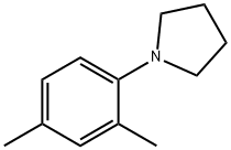 Pyrrolidine, 1-(2,4-dimethylphenyl)- Struktur