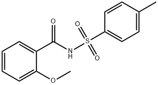 Benzamide, 2-methoxy-N-[(4-methylphenyl)sulfonyl]- 化学構造式
