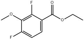 Benzoic acid, 2,4-difluoro-3-methoxy-, ethyl ester 结构式